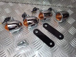Chrome & Amber Indicator's from Triumph Custom Parts